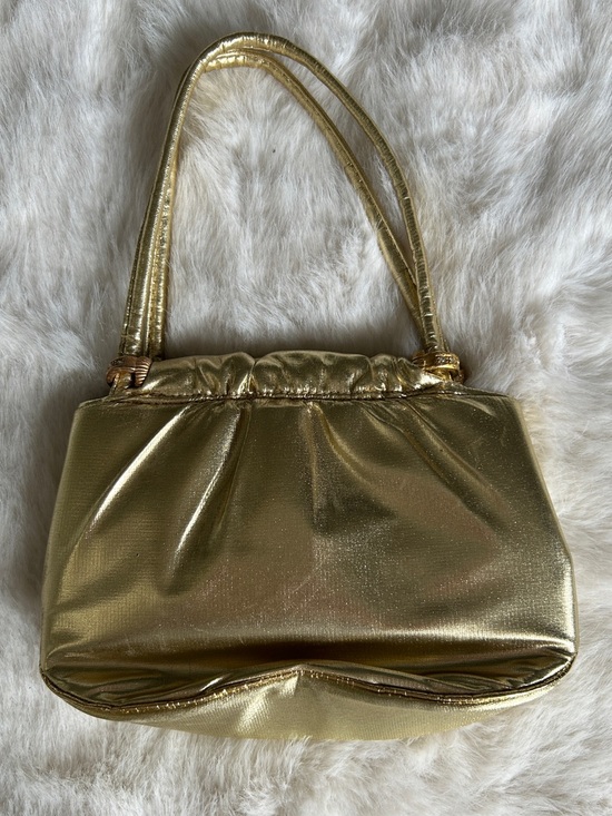 Handbags - 3/$20 Vintage Gold Lamé Evening Bag